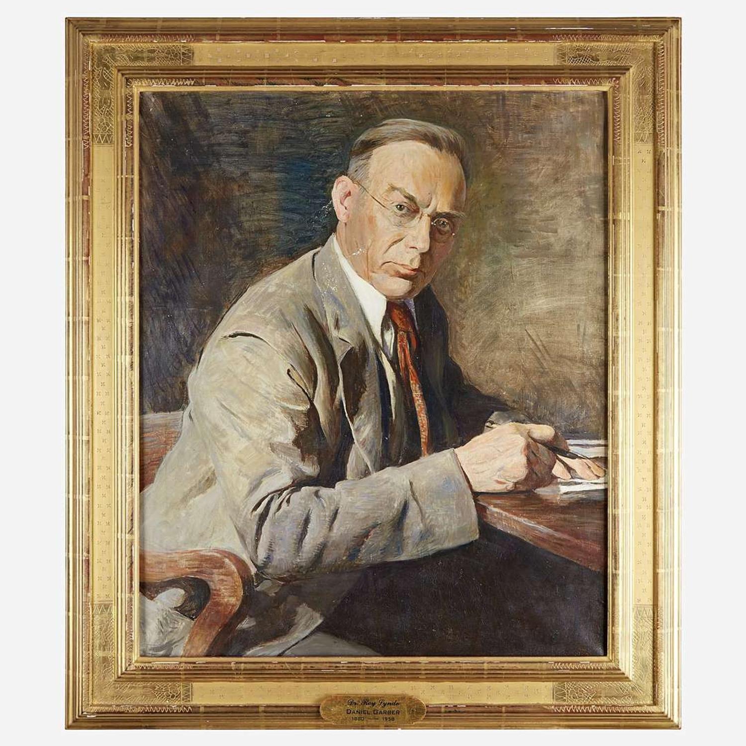 Daniel Garber (American, 1880–1958) Portrait of Dr. Roy Lynde