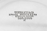 An American Silver Centerpiece Bowl, Tiffany & Co., New York, NY, 1910, circular, with turned-over border pierced and engraved with scr