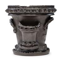 An Albany Glaze Stoneware Flower Pot
