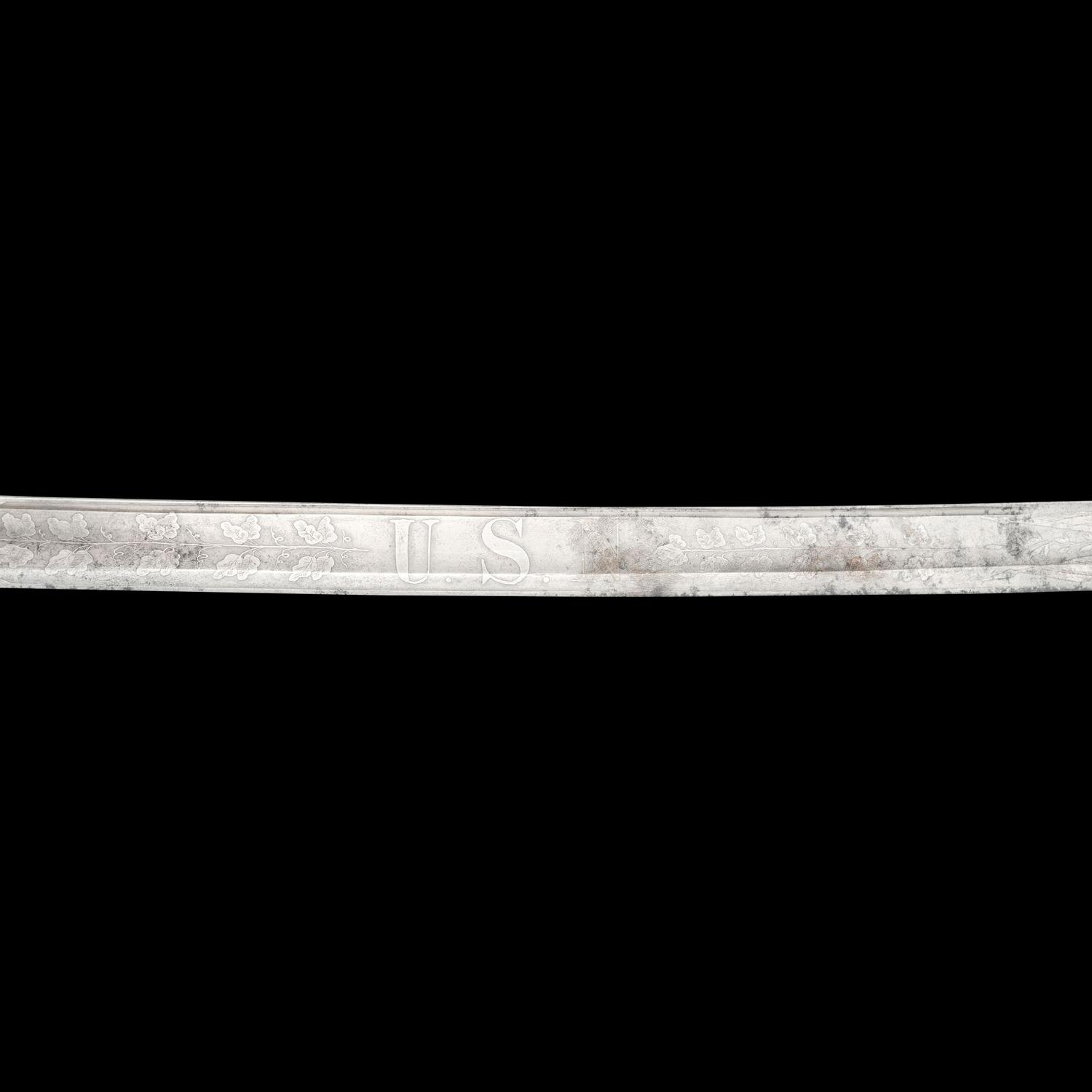 US Model 1852 Naval Officers Sword Presented to Medal of Honor Recipient Edwin Smith