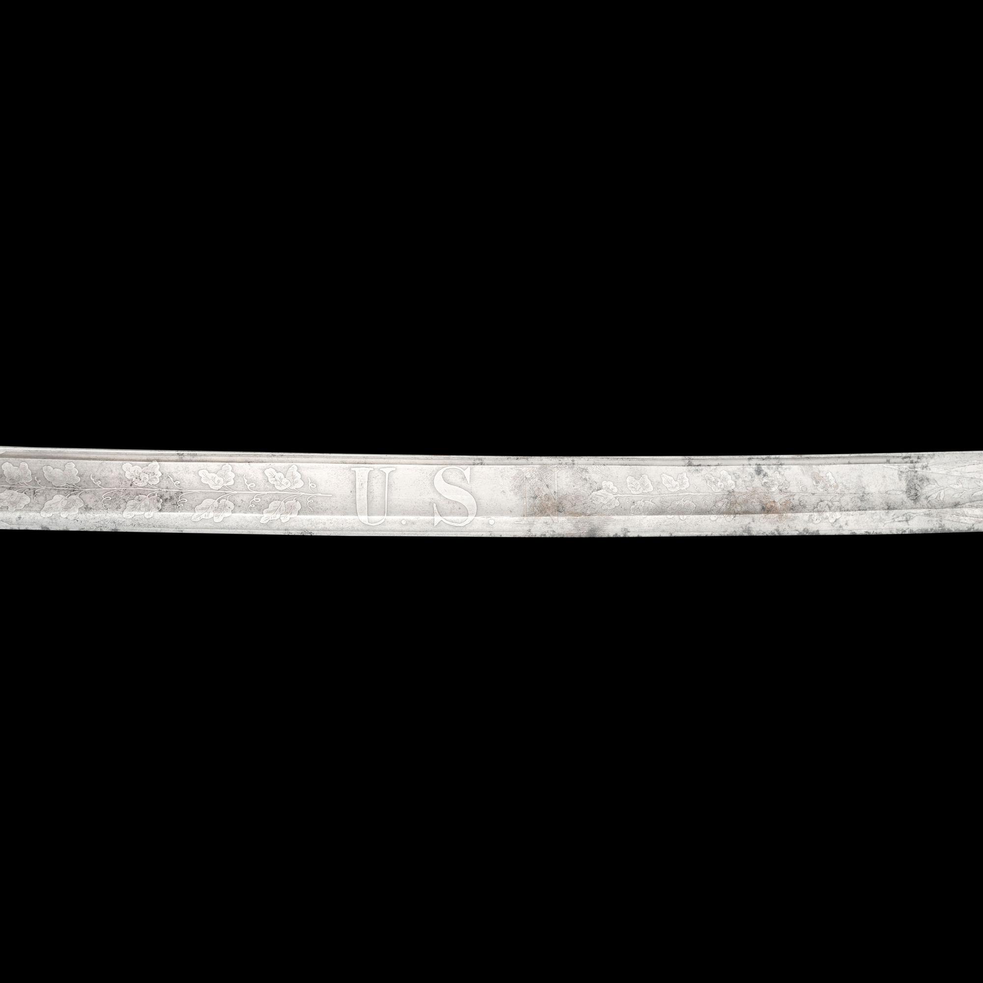 US Model 1852 Naval Officers Sword Presented to Medal of Honor Recipient Edwin Smith