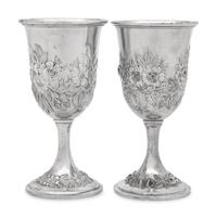 A Pair of S. Kirk and Son Silver Goblets