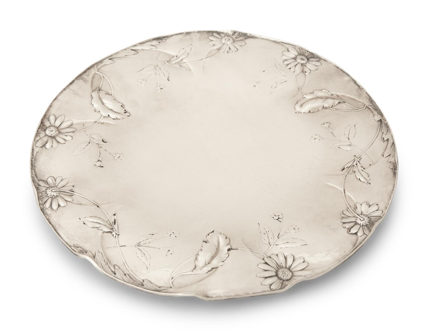 A Gorham Martelé Silver Dessert Tray