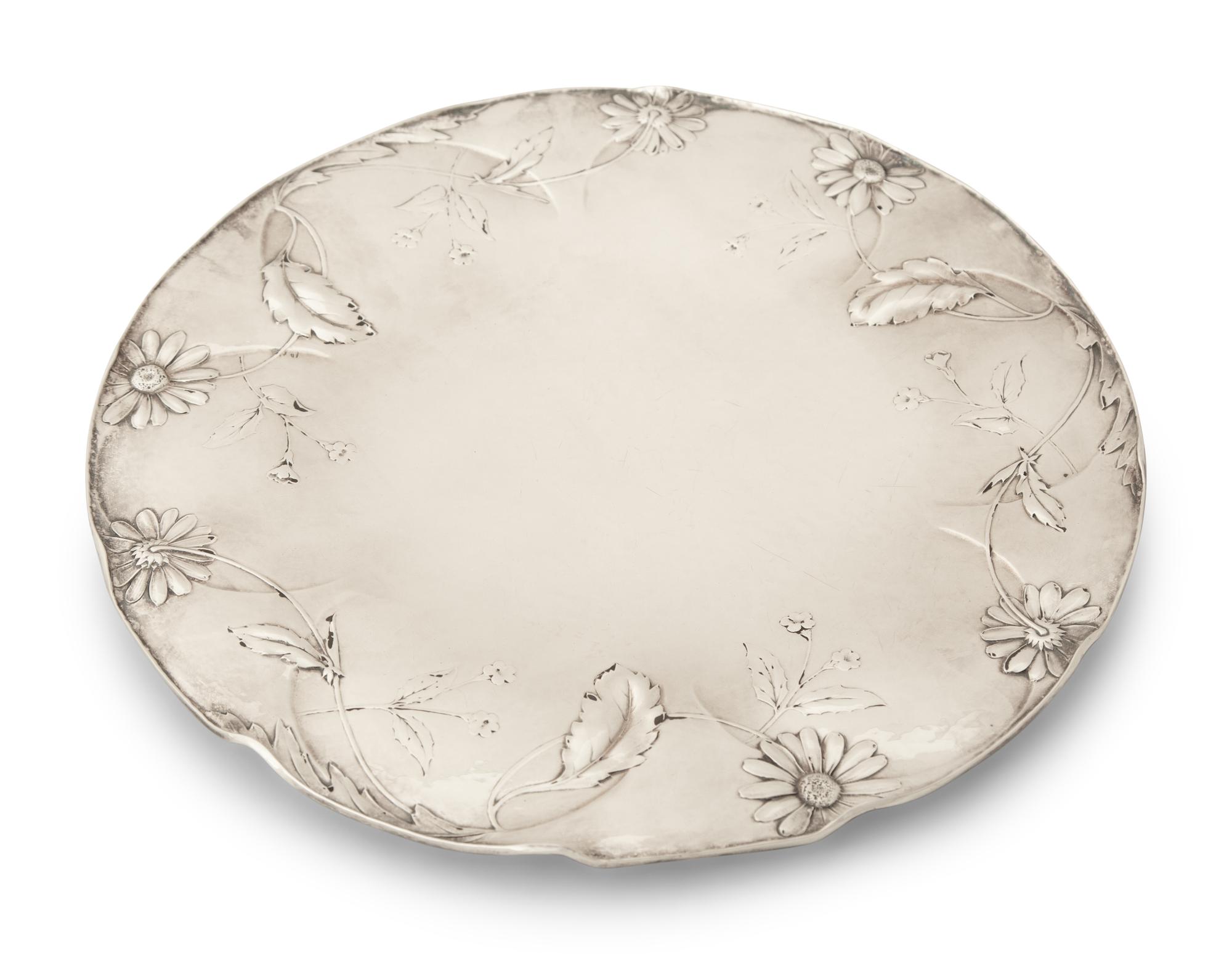A Gorham Martelé Silver Dessert Tray