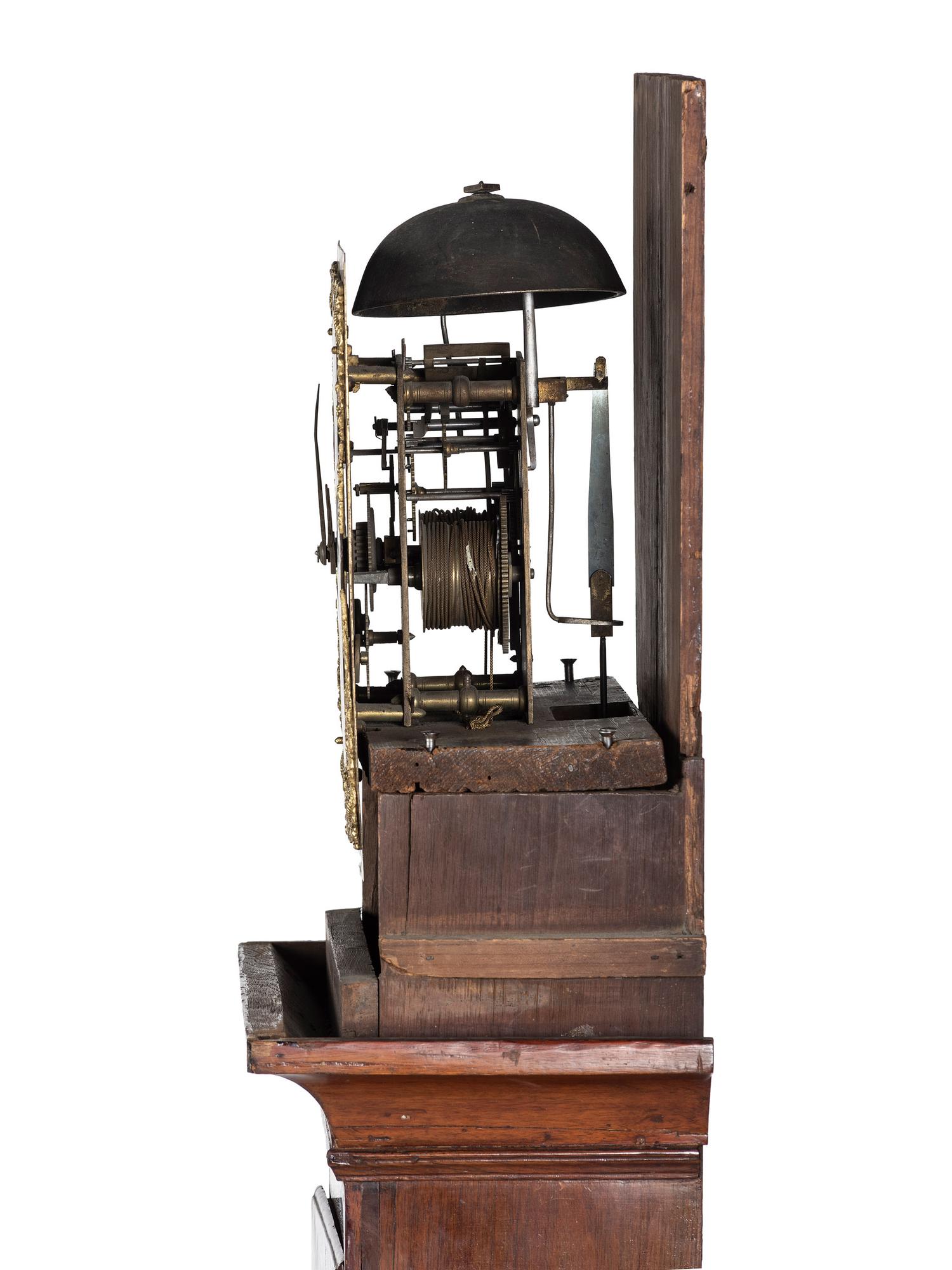 A William and Mary Walnut Tall Case Clock