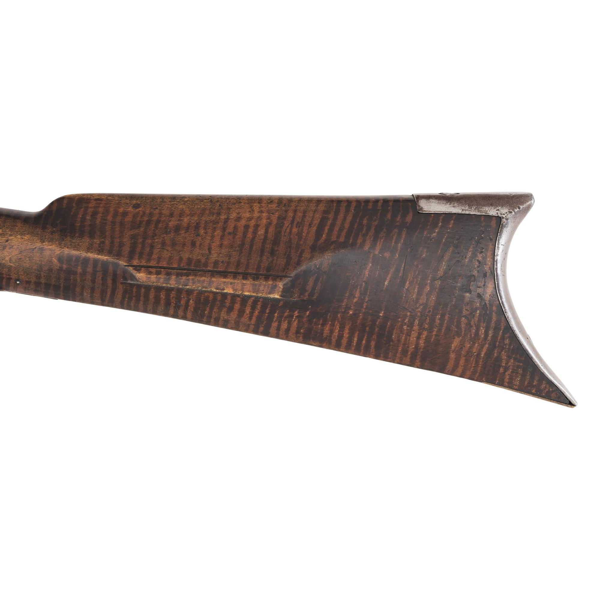Shortened and Native Decorated Leman Percussion Trade Rifle