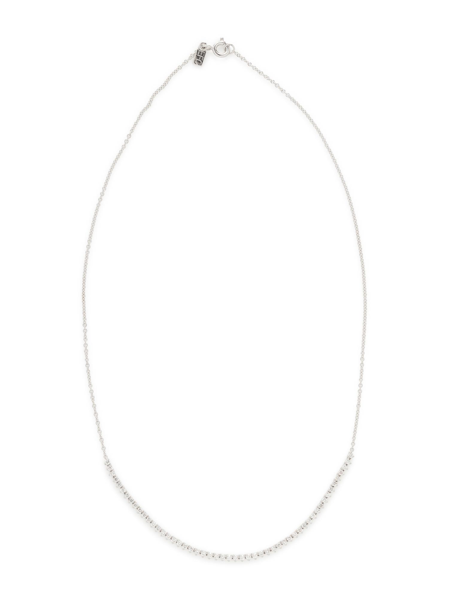 EF COLLECTION, RETAILED BY BROKEN ENGLISH, WHITE GOLD AND DIAMOND NECKLACE