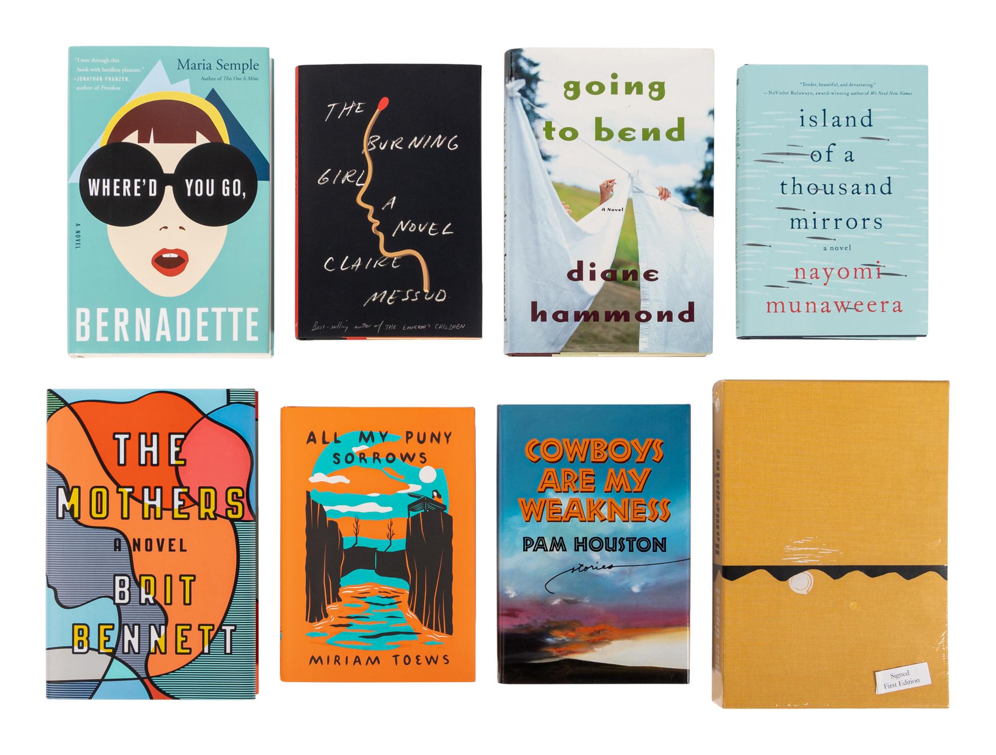 [LITERATURE -- BEACH READS]. A group of 8 FIRST EDITIONS, most SIGNED, comprising: