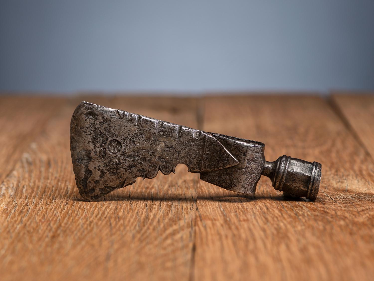 Eastern Pipe Tomahawk Blade, with Brass Inlay