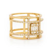Diamond and Yellow Gold Ring