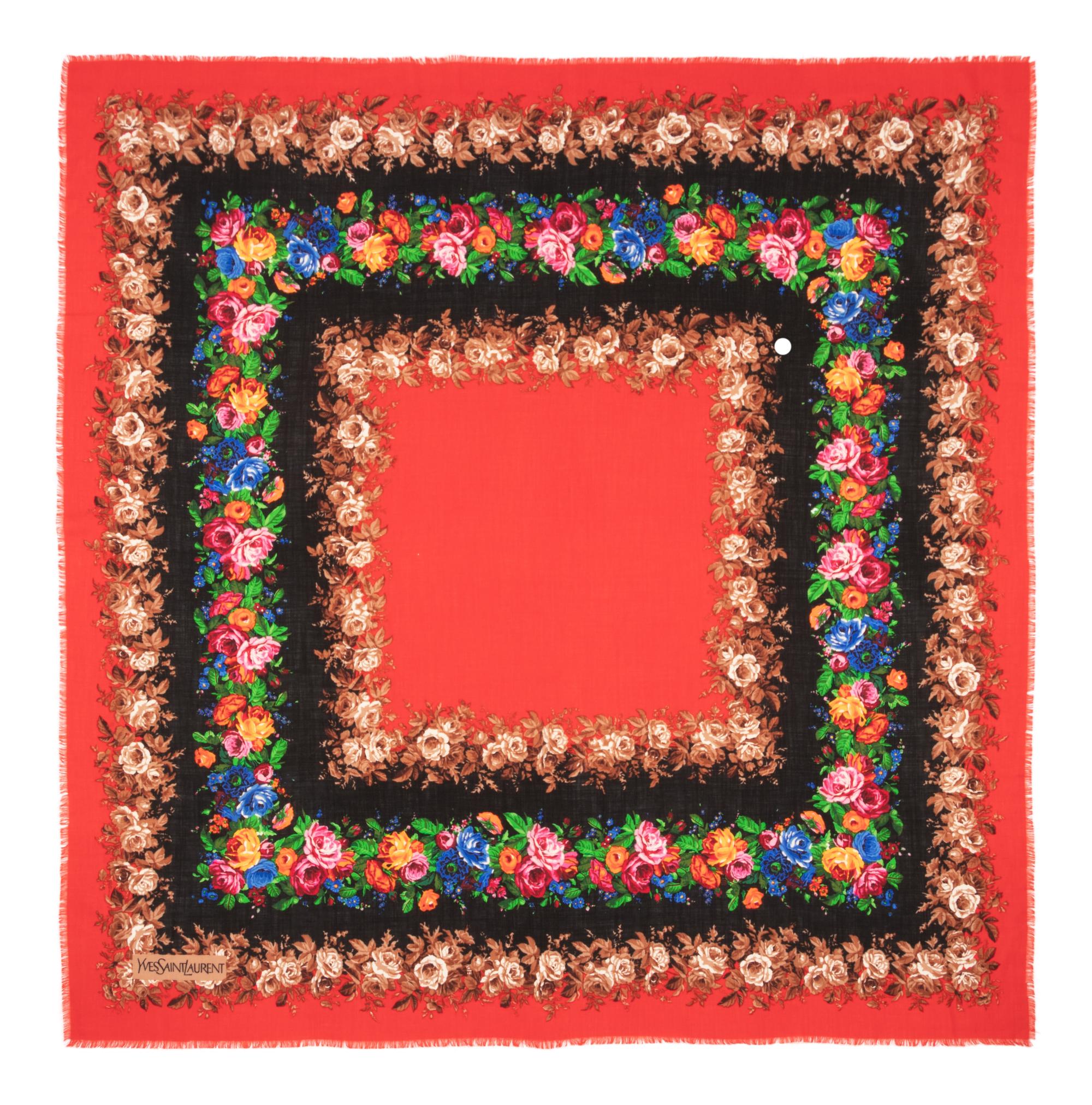 Collection of Seven Designer Silk Scarves, 1970-90s