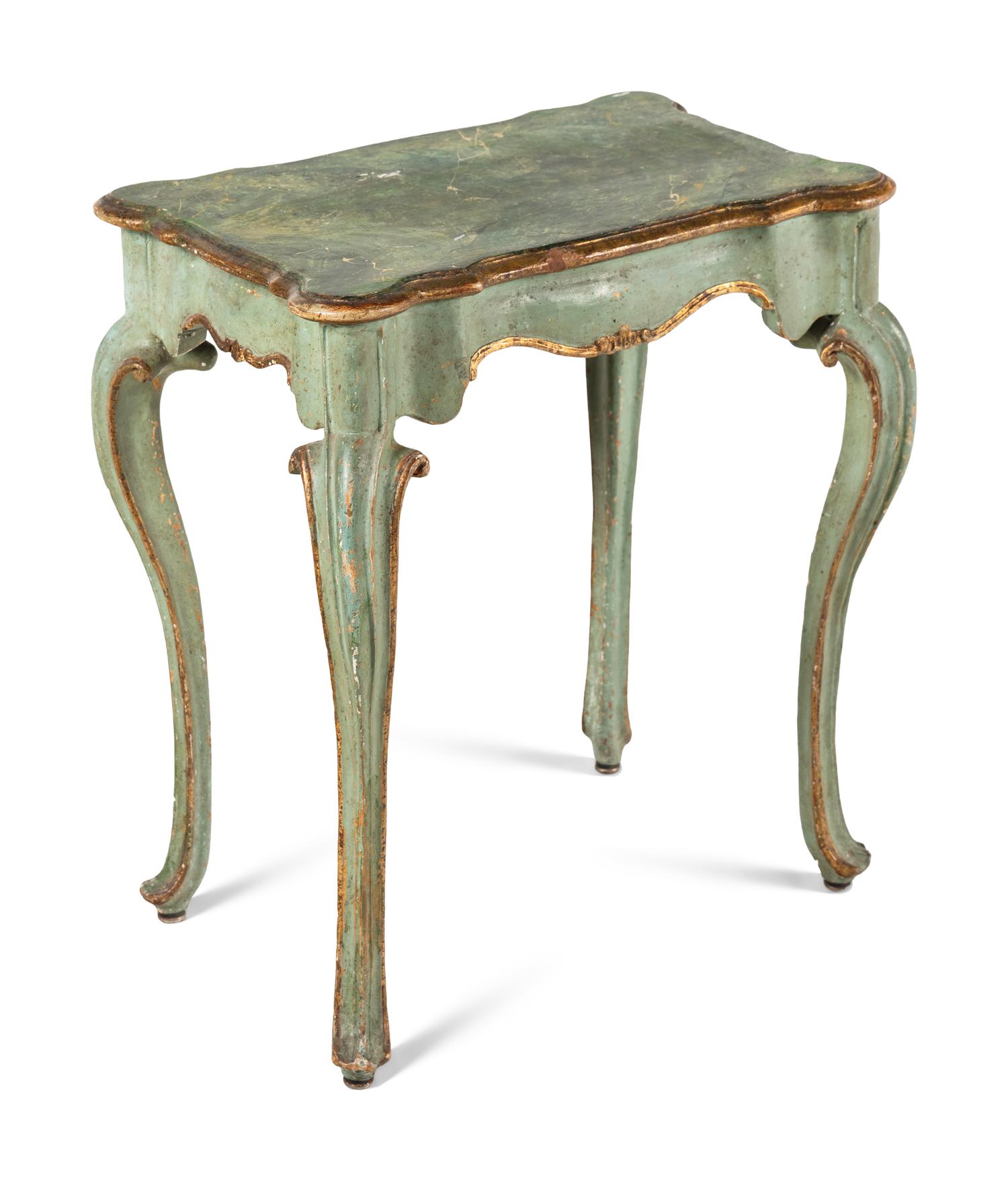 A Venetian Style Painted Side Table