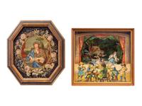 A Victorian Style Lithograph Diorama and Decoupage Picture