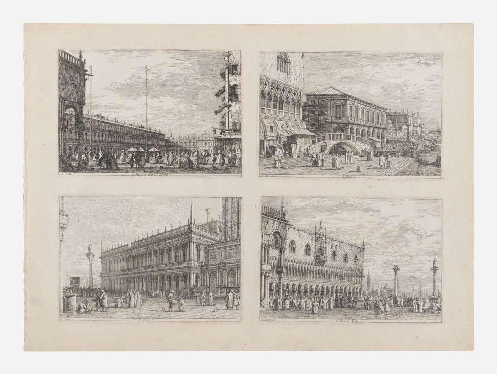 Canaletto (Giovanni Antonio Canal), (Italian, 1697-1768) - Vedute Altre Prese da i Luoghi Altre Ideate
