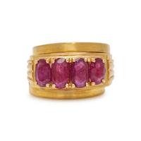 RUBY AND YELLOW GOLD RING