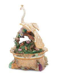 A Jacob Petit Porcelain Encrier and Cover