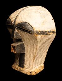 A Songye Wood Female Mask (Kifwebe)