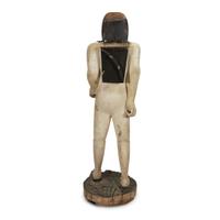 Carved and painted figure of trapper possibly New Jersey, circa 1870