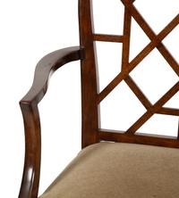 A Set of Ten Chinese Chippendale Style Mahogany Dining Chairs