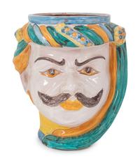 An Italian Faience Figural Vase