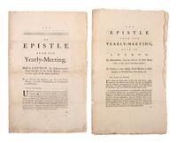 [QUAKERIANA] -- [AFRICAN AMERICANA]. A group of 27 epistles from Quaker Yearly Meetings.