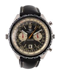 BREITLING, REF. 1806 STAINLESS STEEL 'NAVITIMER CHRONO-MATIC' CHRONOGRAPH WRISTWATCH