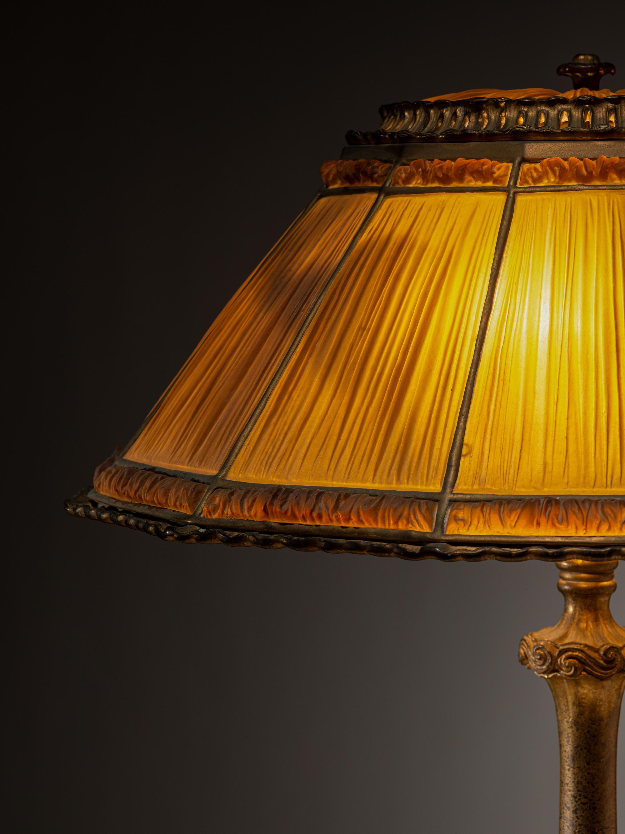 Linenfold Table Lamp