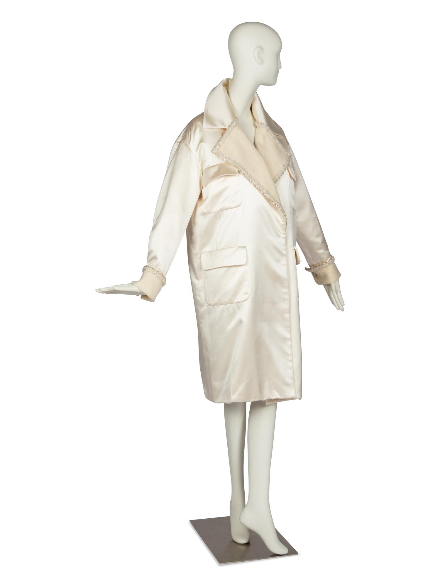 Chanel Satin Evening Trench Coat, Fall 2019
