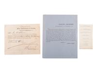 [RECONSTRUCTION]. A group of documents, pamphlets, and other ephemera concerned with post-Civil War politics, education, and pardons, comprising:
