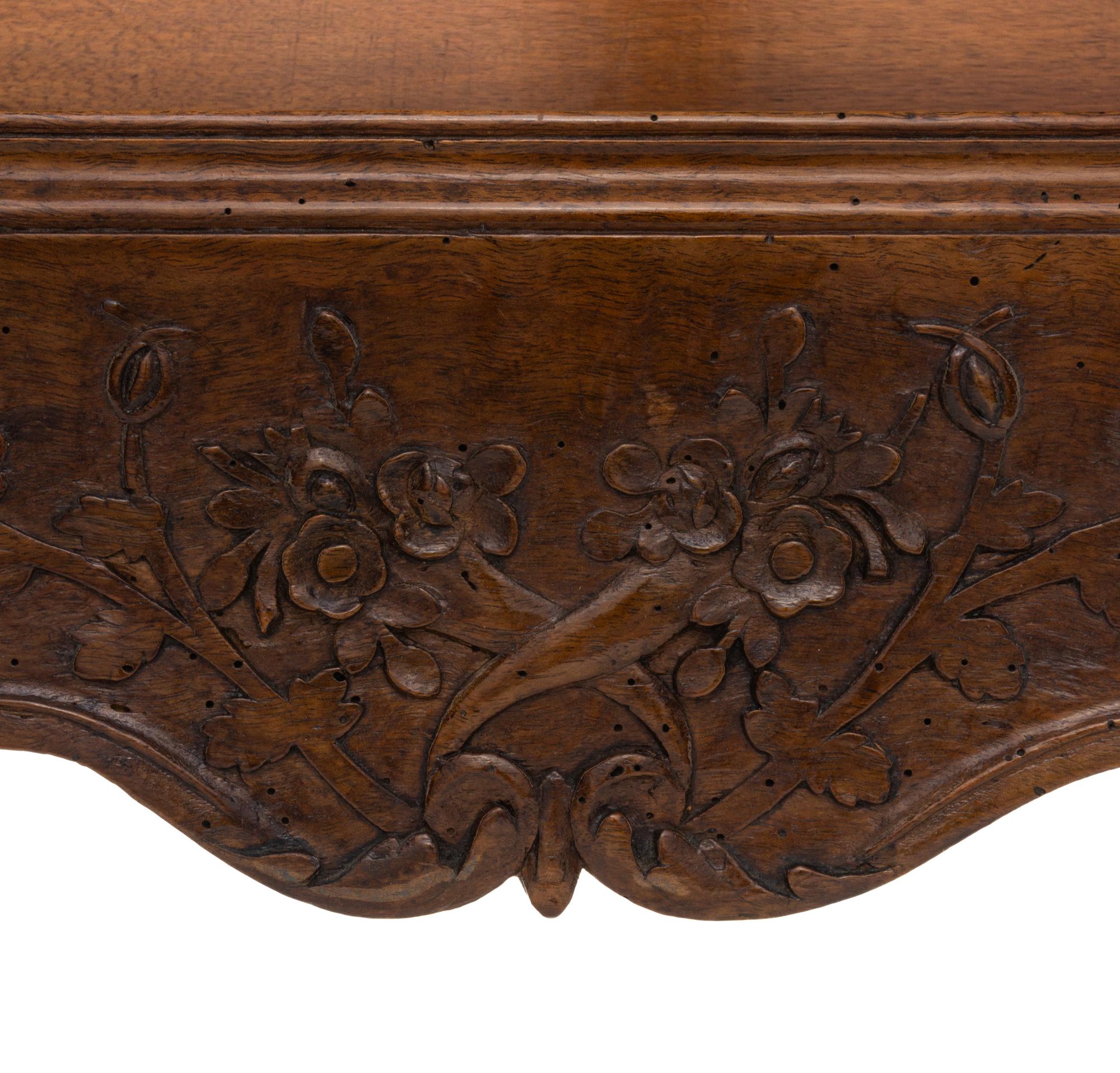 A Louis XV Carved Walnut Hanging Etagere