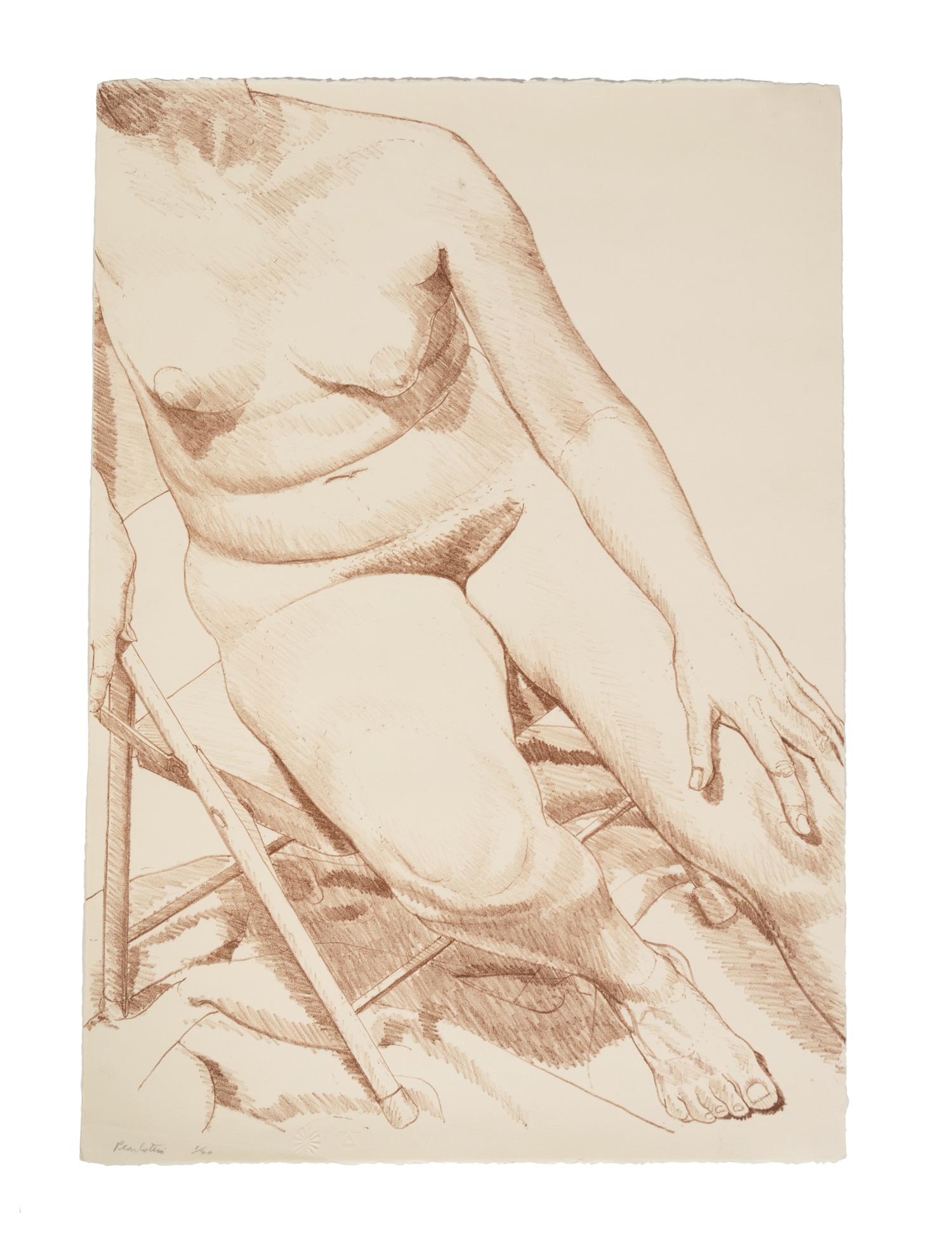Nude on Mexican Blanket and Nude Sitting on a Chair)