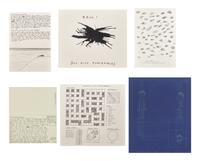 Untitled (Bam!) , 1997, Untitled (Draughtsman takes a shower) , 1997, Untitled (Dear Your Majesty) , 1997-99, Untitled (Trademarks) , 1999, Untitled (Crossword) , 1998 and Untitled , 2003 (a group of 6 works)