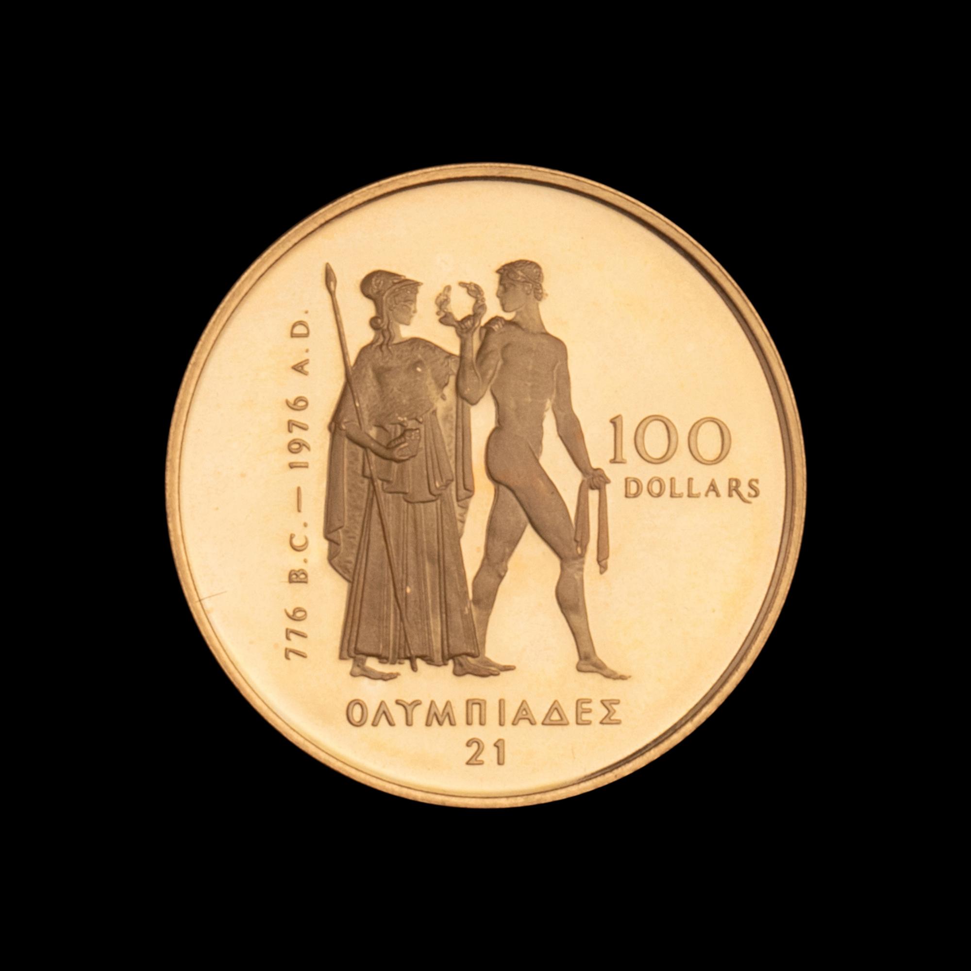 [CANADA] A 1976 Summer Olympic Games Commemorative $100 Gold Proof