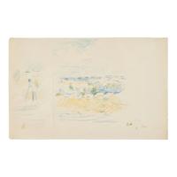 Berthe Morisot (French, 1841-1895) — Le Berger et ses Moutons (Vie de Ferme)