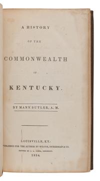 FILSON, John (ca 1747-1788). Histoire de Kentucke, Nouvelle Colonie a l'oueste de la Virginie. Paris: Chez Buisson, 1785.