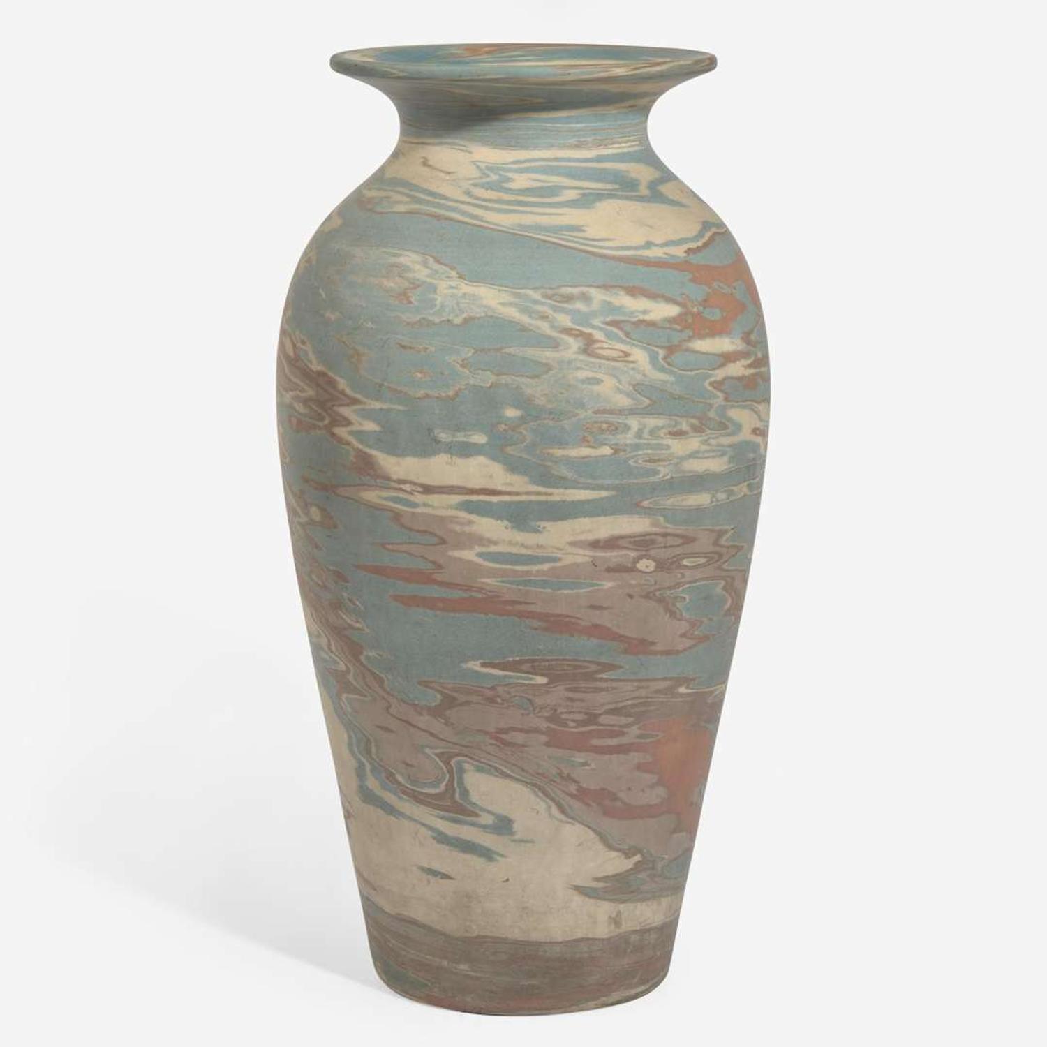 Niloak (American, active 1909-1946) Two Mission Ware Floor Vases, USA, circa 1910s-1920s
