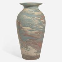 Niloak (American, active 1909-1946) Two Mission Ware Floor Vases, USA, circa 1910s-1920s