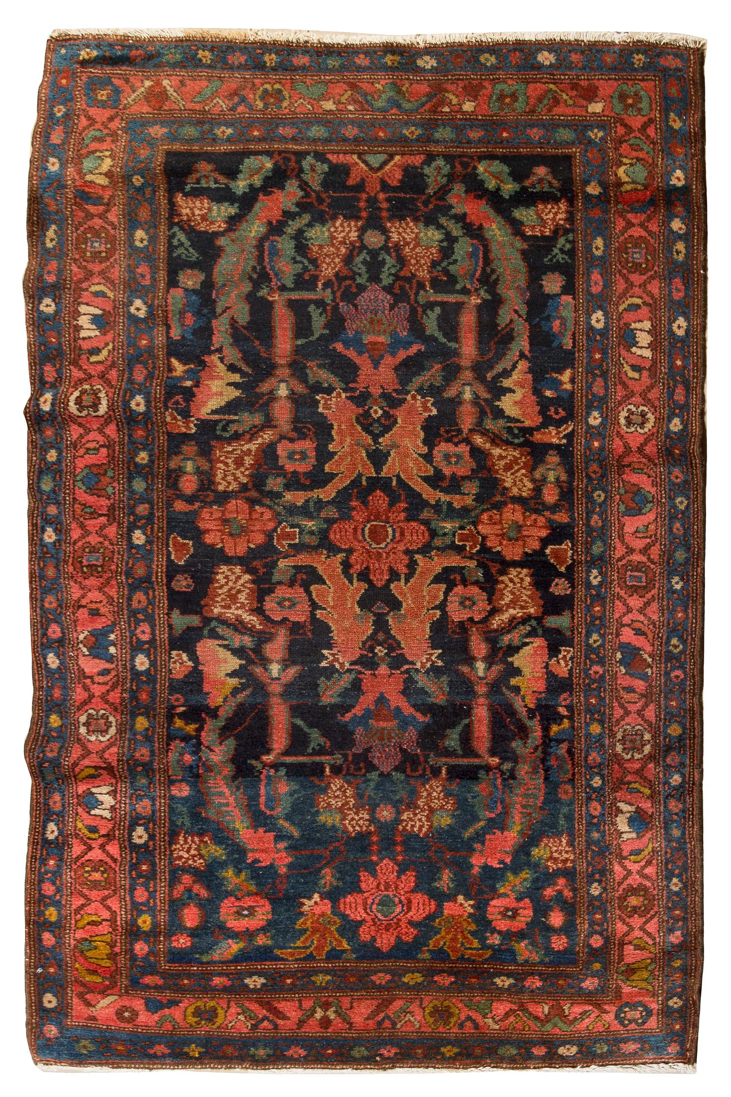 A Northwest Persian Rug 5 feet 7 1/2 inches x 3 feet 4 3/4 inches.