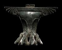 A Greco-Roman Bronze Winged Cista Foot