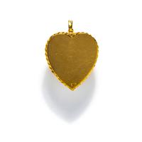 YELLOW GOLD AND MULTI-GEM HEART PENDANT