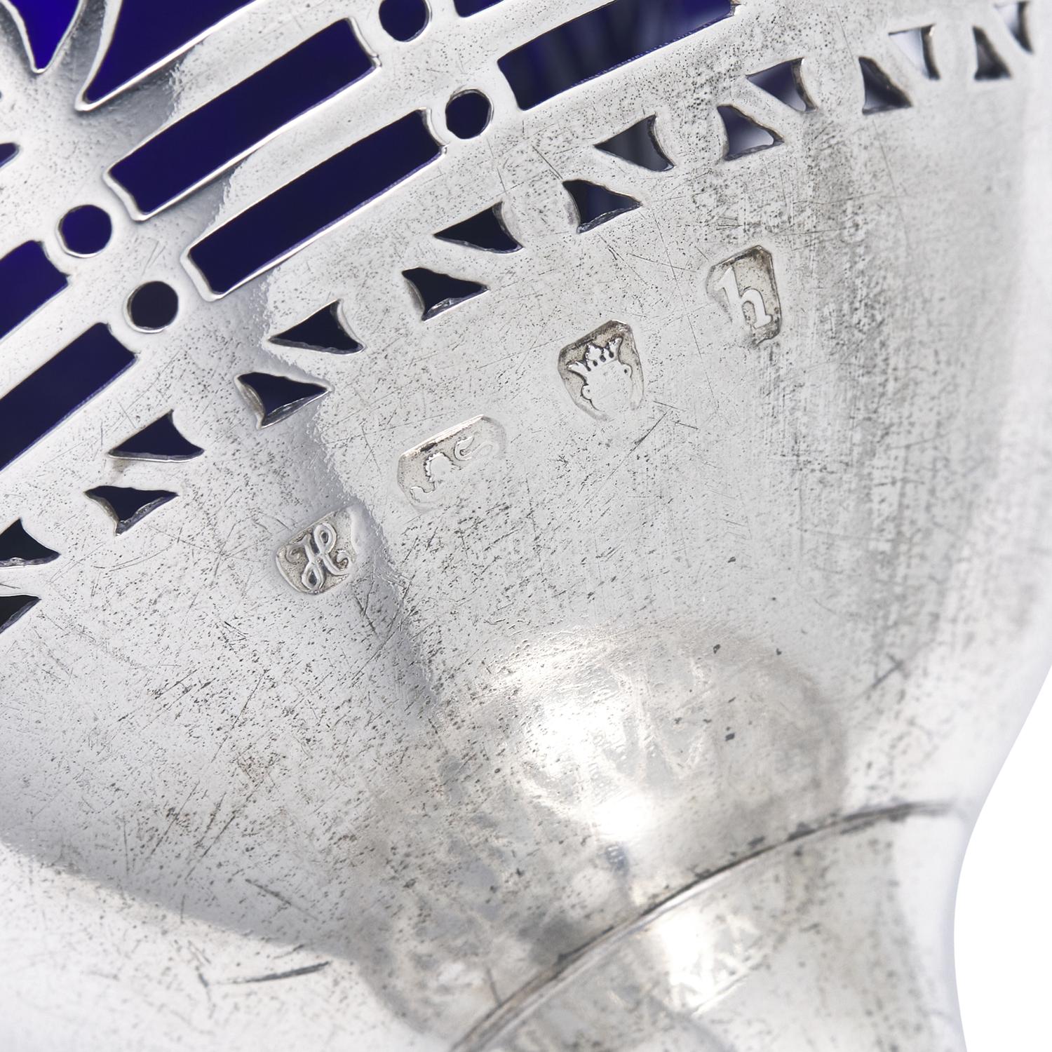 A George III Engraved and Pierced Silver Sugar Basket