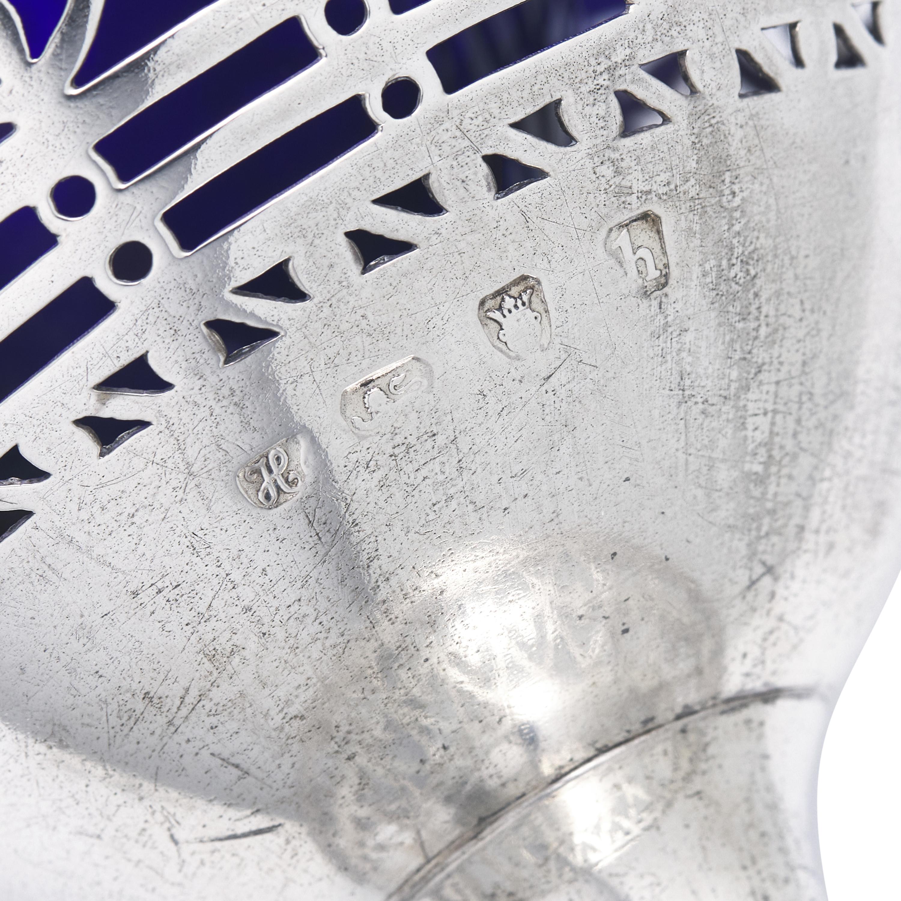 A George III Engraved and Pierced Silver Sugar Basket