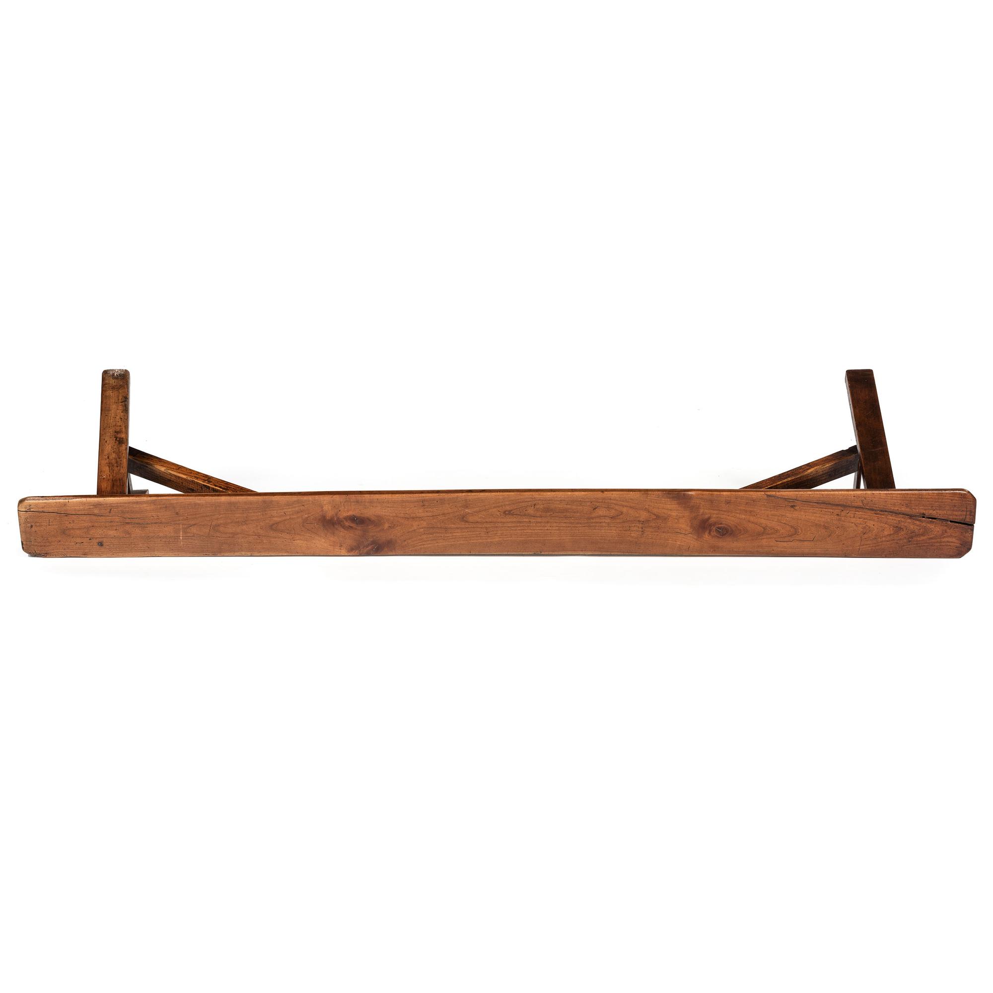 A Primitive Walnut Bench