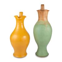 Two Large Art Pottery Ewers, Attributed to Cole Family