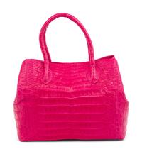 Nancy Gonzalez Hot Pink Crocodile Tote Bag