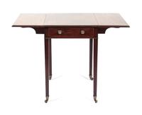 An English Pembroke Table Height 28 1/2 x width(closed) 20 x depth 30 inches.
