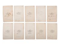 [CIVIL WAR - ARMY OF POTOMAC]. BRADY, Mathew (1822-1896), photographer. A group of 37 CDVs of Union generals, incl. MEADE, FRANKLIN, STONEMAN, BURNSIDE, TYLER, KEYES, GRIFFIN, MARTINDALE, and HATCH, MOH.