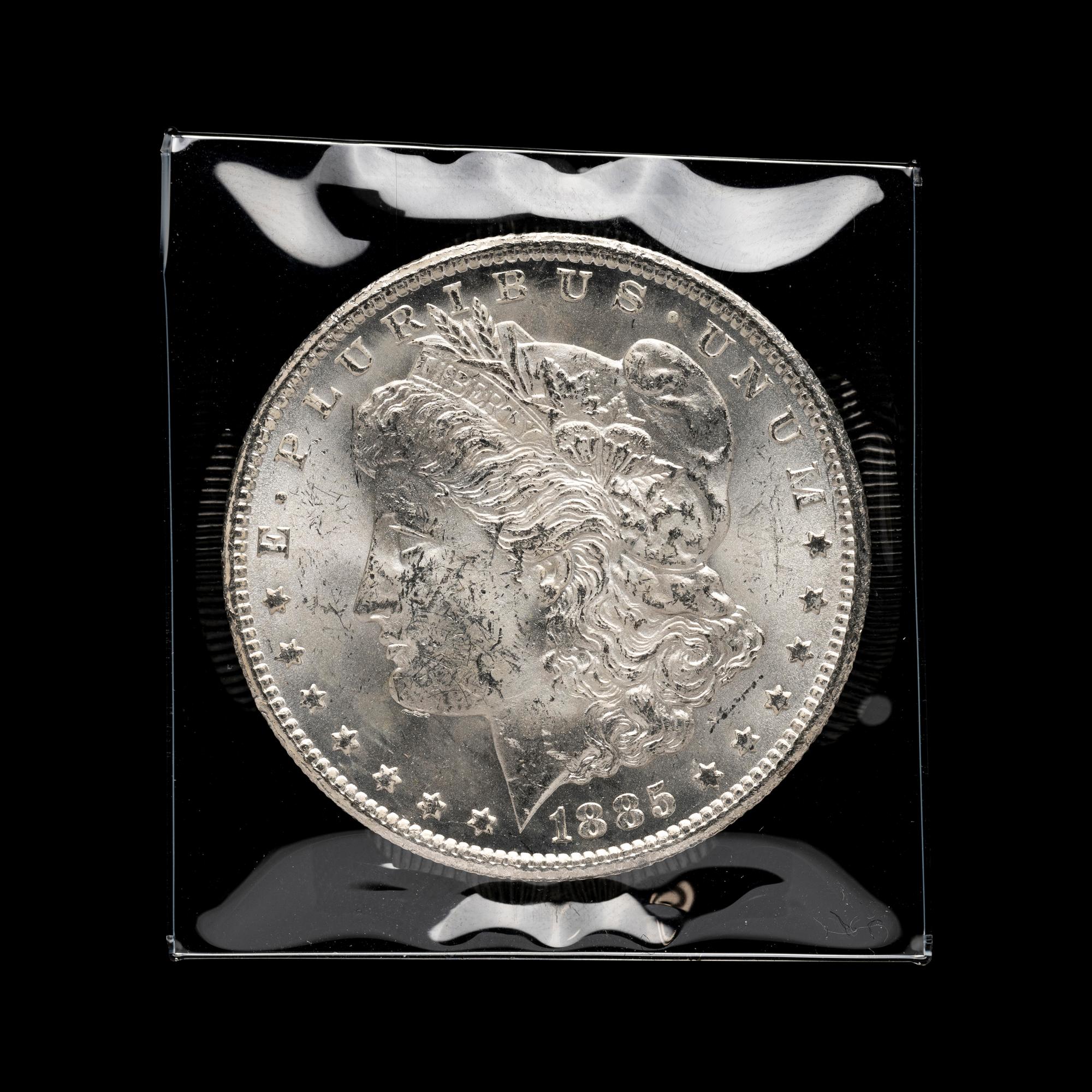 An 1885-CC Morgan $1 Coin