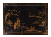 An English Black Japanned Ship's Table — 19TH CENTURY