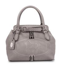 Fendi Silver Embossed Leather Bag Formerly Owned By Elizabeth Taylor
